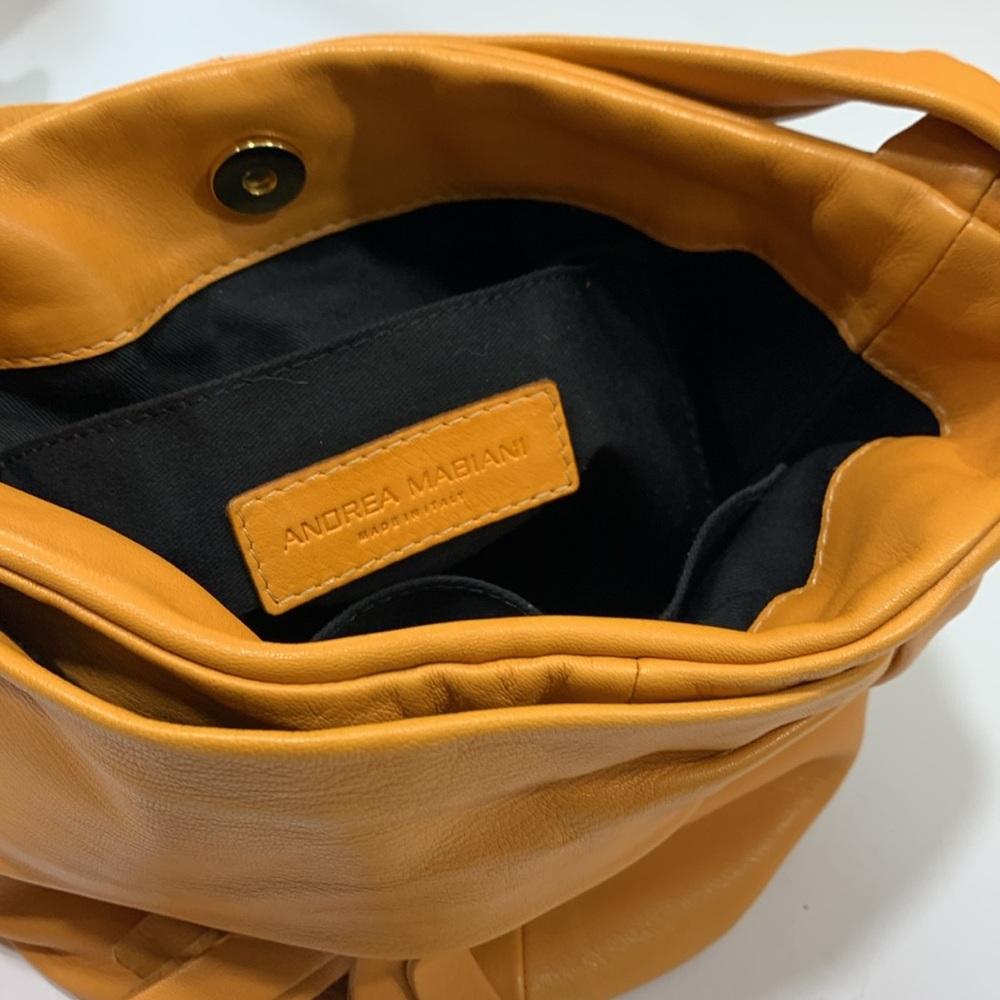 Andrea Mabiani orange tote purse - Picture 9 of 11